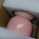 Elevated Ceramic Cat Food Bowl - 5.5" Wide Dish for Whikser Friendly, 6.6" Height for Easy Feeding, Lead & Cadmium Free, Durable Raised Cat Food Bowls, Pink