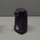 bella Electric Can Opener and Knife Sharpener, Removable Cutting Lever, Cord Storage, Stainless Steel Blade, Plum