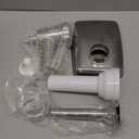 Stainless Steel Meat Grinder Attachment for KitchenAid, Dishwasher Safe Food Grinder with Sausage Stuffer, Fits KitchenAid All Models, Includes 4 Grinding Plates & 3 Tubes (Heavy Duty Silver)