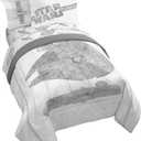Jay Franco Star Wars Falcon Schematics 7 Piece Full Size Bed Set - Includes Comforter & Sheet Set - Super Soft Kids Bedding Fade Resistant Microfiber