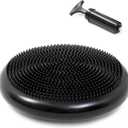 Trademark Innovations PVC Fitness and Balance Discs (1, Black)