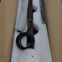 Farmhouse Dining Room Light Fixtures Over Table, Black Pendant Lights for Kitchen Island with Milk Glass Shade, 5 Light Linear Chandelier Lighting with Wood