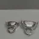 Stainless Steel Dumpling Ravioli Maker Press,AUAM 2 Pack Pierogi Mold - Wonton Mould, Easy-tool for Dumpling Wrapper Dough Stamp Cutter Pastry Pie Making (Small 3 inch,Large 3.75 inch) (Silver)