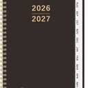 Planner 2026-2027 - Academic Planner 2026-2027 Weekly and Monthly, July 2026 - June 2027 Agenda book with Tabs, Year Calendar Planner for Office School Supplies, A5, 6.3" x 8.5" - Black