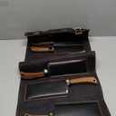 HOSHANHO Butcher Knife Set, Hand Forged Butcher Chef Knife Set with Roll Bag, Sharp Meat Cleaver Knife & Bone Chopper Knives & Fillet Knives for Home & Camping & BBQ Gift for Men