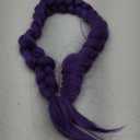 morvally Womens 47 Inches Purple Long Braided Ponytail Wig - Anime Cosplay Wigs for Women Halloween Costume Party (Purple, Adults)