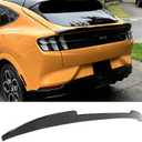 Rear Trunk Spoiler Wing Compatible with Ford Mustang Mach E GT 2021 2022 2023 2024 Gloss Black V Style Decklid Middle Spoiler Exterior Accessories