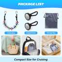Magnetic Clothesline for Cruise Ship, Travel Clothesline with 12 Clothespins for Cruise Ship Essentials, Clothes Drying Rack with Strong Magnets Hooks and Storage Bag for Cruise Ship Cabin Outdoor