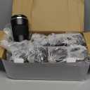 Volhoply 13 oz Stainless Steel Insulated Travel Coffee Mug with Fip Lid Bulk 8 Pack, Reusable Double Wall Vacuum Metal Coffee Cup, Portable Leak Proof Thermal Tumbler for Hot & Cold Drinks(Black, 8)