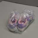 LUCKY STEP Kid's Glitter Walking Shoes Shiny Sparkly Sequins Fashion Sneakers Hook and Loop Athletic Unisex-Child Casual Running for Children/Boys/Girls 11 Little Kid