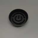 Ceramic Slow Feeder Dog Bowls, 0.6 Cup Slow Feeder for Small Dogs and Cats, Puzzle Maze Bowl, Prevents Choking, 6in, Black