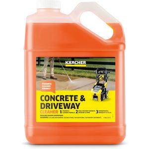 Krcher Concrete & Driveway Cleaner, Cleans Concrete, Brick, Mansory, and Stone Areas, Highly Concentrated, Makes up to 40 gal of Cleaner, Readily Biodegradable, For Pressure Washers