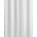 River Dream No Hook Hotel Cloth Shower Curtain Microfiber - Waterproof Soft Washable Fabric Shower Curtain or Liner with Magnets, White, Standard Size (71"W x 74"L (Pack of 1))