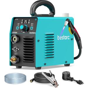bestarc Plasma Cutter, 35Amps 110V Plasma Cutter Machine, IGBT Inverter bestarc Plasma Cutting Machine, 1/4" Clean Cut 1/2" Max Cut, Post Flow, 2T/4T for Beginners DIY