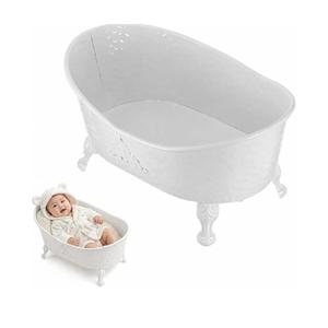 Milk Bath Tub for Baby Photography, Clear Acrylic Oval Photo Prop Curved Rim And Wide Base, For Newborn And Sitter Photography Sessions