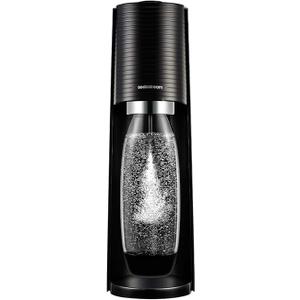 sodastream Terra Sparkling Water Maker Machine, with 1 Litre Reusable BPA-Free Water Bottle for Carbonating & 60 Litre Quick Connect CO2 Gas Cylinder – Black