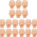 COHEALI 30pcs Head Baby Painting for Body Handmade Simulation Dolls Hand Sculpt Style Chic Crafts Decor Mini Accessory Bag Part Vivid Keychain Artist Accessories Mannequin