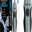 Wahl Clipper Battery Operated, Precision Ear and Nose Hair Trimmer for Men, Hygienic Nose Trimmer with Rinseable Blade for Easy Cleaning, Perfect for Travel  Model 3026462