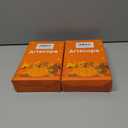 2 x Artscope Fall Decorative Throw Pillow Covers 18x18 Inch Set of 4 Fall Gifts for Home Decor, Autumn Pumpkin Maple Leaves Harvest Decoration Pillow Cases for Home Sofa Couch Decor-Orange D