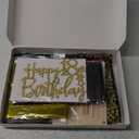 18th Birthday Decorations for Boys Girls with 18th Birthday Banner, Black and Gold Table Cloth, Number Balloons, Large Sash, Cake Topper and Candles