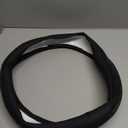 Black Universal Microfiber Leather Covers Breathable Anti-Slip Odorless Steering Wheels Accessories for Men Women, Standard Size