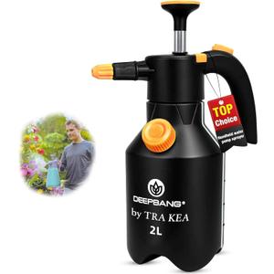Premium 2L Handheld Pump Sprayer Adjustable Watering Nozzle Continuous Spray Bottle for Gardening and Household Cleaning – Heavy Duty Chemical Resistant