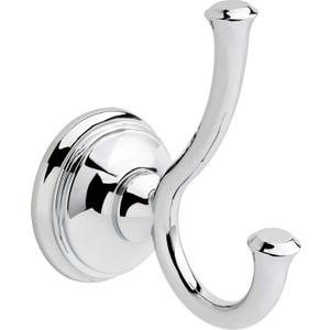 Delta 79735 Cassidy Double Towel Hook Bath Hardware Accessory in Polished Chrome
