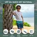 Kanu Surf Boys Yolo Quick Dry UPF 50+ Beach Swim Trunk (10-12, Sandbar Blue/Green)