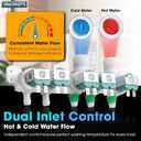 Water Inlet Valve Assembly for Samsung Washer WA52M7750AW/A4 WA52M7750AV/A4 WA52M8650AV/A4 WA52M8650AW/A4 WA52J8700AP/A2 WA52J8700AW/A2 WA50R5400AV/US WA48J7700AW A2 WA50F9A6DSW A2