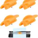 4 Pack Triple Track Blade Replacement for Fiskars Paper Trimmer,High Profile Style I Carbon Steel Titanium Coated Craft Knife Blades for Portable Craft Paper Cutter Trimmer