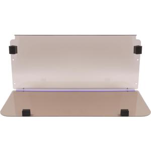 ECOTRIC Folding Windshield Compatible with 1982-2000.5 Club Car DS Golf Cart Smoke Style Front Windscreen Tinted