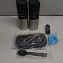 Sangcon Gravity Electric Salt and Pepper Grinder Set [Upgraded Larger Capacity] USB Rechargeable With Dual Charging Base - Automatic One Hand Operation - Adjustable Coarseness & LED Light Refillable (Black)