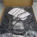 SPACEKEEPER Folding Hand Truck, 500 LB Heavy Duty Luggage Cart, Utility Dolly Platform Cart with 6 Wheels & 2 Elastic Ropes for Luggage, Travel, Moving, Shopping, Office Use, Black