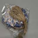 12Pcs Christmas Tree Decorations Christmas Snowflake Wooden Ornaments Christmas Decor Creative Blue Snowflake Christmas Ornaments for Tree Winter Home Decoration Holiday Party DIY Crafts