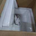 Utility Sink, Wall Mounted Farmhouse Bathroom Sink, Modern Laundry Sinks Above Counter, Floating Porcelain Ceramic Tub High Back for Garage, Washing Room, Kitchen