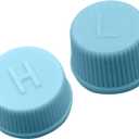 4 x 2 Pcs Blue Replacement High and Low Pressure Valve Caps -Leakproof R134a AC System Charging Port Caps or Car Air Conditioning- Auto Parts Easy to Use