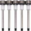 Bloepum 6Pcs Led Lawn Lamp Solar Panel Led Spike Spot Lamp Lawn Light Landscape Garden Path Lawn Solar Lamps Outdoor Grounding Light Rgb