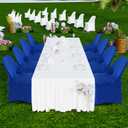 HAINARverS Stretch Spandex Folding Chair Covers 30PCS Universal Fitted Chair Cover Protector for Wedding, Party, Banquet, Holidays, Celebration, Decoration(Royal Blue, 30 PCS)