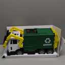 JOYIN Large Friction Powered Garbage Truck Toy Set, Includes Dumpster, Trash Bins, and Learning Cards for Kids, Boy Toys Birthday Gift for Boys Girls Kids Toddler (Green)