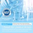 Lifefilter Replacement for MWF Refrigerator Water Filters, MWFP, HDX FMG-1, MWFA, GWF, WFC1201, RWF1060, 197D6321P006, 9991, 3 Pack