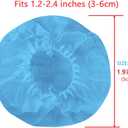 Geekria 100 Pairs Disposable Headphones Ear Cover for Small Call Center Headset Earcup, Stretchable Sanitary Ear Pads Cover, Hygienic Ear Cushion Protector (XS/Blue)