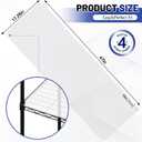 Sliner 4 Pack 18 x 48 Inch Wire Shelf Liner Clear Plastic Waterproof Liners for Organizing Metal Rack Shelves, Kitchen Cabinets, Cupboard, Pantry