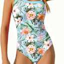 Belovance Girls Swimsuits One Piece Bathing Suit Solid Color Ruched Tween Swimming Suit Beach Swimwear Quick Dry 7-16 Years