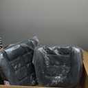 Universal Forklift Seat, Tractor Seat with with Adjustable Angle Back Armrest, Fold Down Tractor Seat with Safety Belt, for Excavator, Skid Steer, Dozer, Telehandler