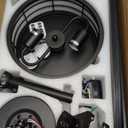 52" Ceiling Fans with Lights, Modern Farmhouse Caged Ceiling Fan with Light and Remote, Reversible Motor, 5 Double Finish Wood Blades, Chandelier Rustic Ceiling Fan for Living Rooms, Bedroom (Black-MD-FS8930)