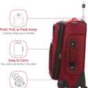 SwissGear Sion Softside Expandable Luggage Carry-On Suitcase with 360 Degree Wheels & Retractable Handle 21 Inch, Perfect for 1-3 Night Trips Burgundy