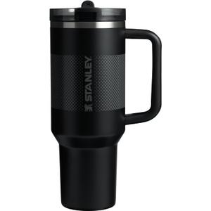 STANLEY Quencher ProTour Flip Straw Tumbler with Leakproof Lid | Built-In Straw & Handle | Cupholder Compatible for Travel | Insulated Stainless Steel Cup | BPA-Free (40 Ounces, Black Fade)