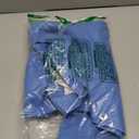 fun shack Flight Attendant Costume Women Blue, Retro Airline Stewardess Outfit with Hat & Gloves (X-Large)