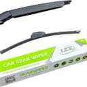 LKK Rear Windshield Wiper Arm Blade Assembly Kit Compatible with Alfa Romeo Stelvio 2017-2024, Stelvio Quadrifoglio 18-24 Rear Wiper Set