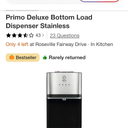 Primo Deluxe Bottom Load Dispenser Stainless